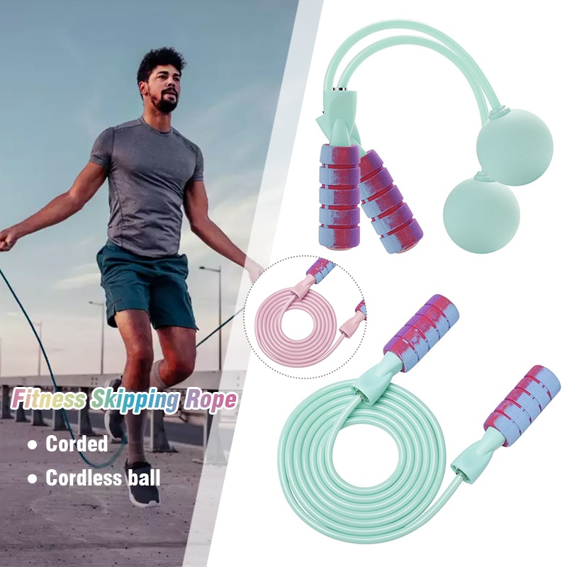 1Pc Adult Fitness Skipping Rope Fast Speed Gym Sports Training Jump Rope Home Cordless Skipping