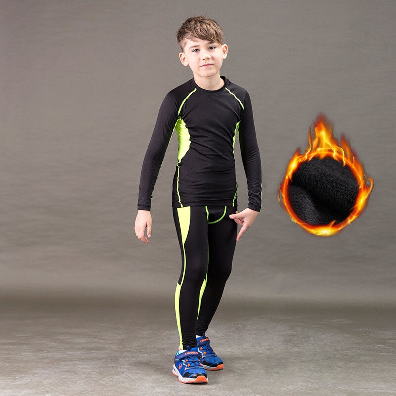 Vinter lange johns børn masculino hurtigtørrende langt varmt termo undertøj heldige john drenge solide leggings termisk undertøj sæt: Plus fløjl type 4 / Xxl