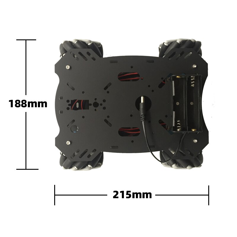 Mecanum Wheel Robot Car Chassis Kit fai da te V2.0