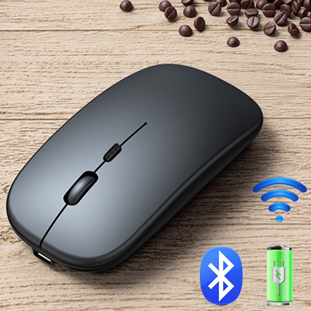 Wireless Mouse Rechargeable Wireless Computer Mouse Silent LED Backlit Mouse Ergonomic Gaming Mouse for Laptop Computer