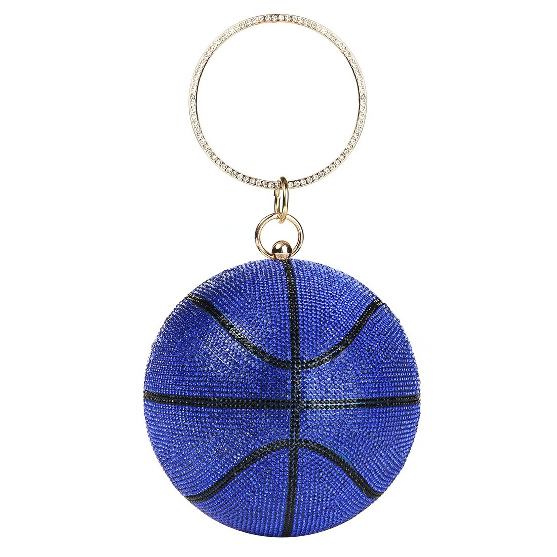 Bolsa de basquete diamante feminina, bolsa de mão de desenho bola de luxo para mulheres bolsas de festa e sacola feminina de ombro corrente bolsa de mão basquete