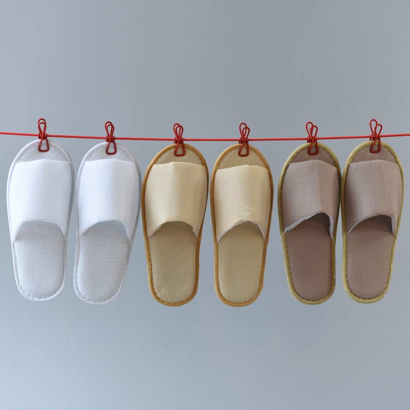 Pantufas fáceis descartáveis para homens e mulheres, chinelos dobráveis, portáteis, uso interno, para viagem, hotel, spa