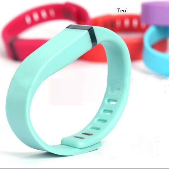 S Silicone couleur Pure remplacer Bracelet Bracelet Bracelet pour Fitbit Flex 1 Bracelet de montre intelligente pour les femmes Bracelets de remplacement: Teal
