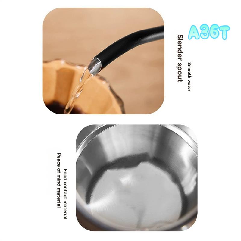 A36t-1000ml snabbvärmande vattenkokare 304 elektriska vattenkokare i rostfritt stål och kaffekokare automatisk avstängning