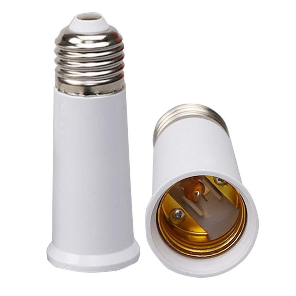 Adaptador de conversión de casquillo de bombilla, Base de enchufe extensible de 65mm, a E27 E27, convertidor