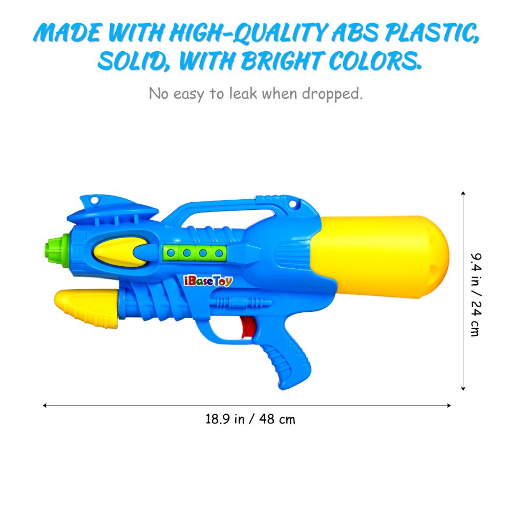 iBaseToy 1pc Large 2 Ports Water Gun Kids Play Toy for Children Swimming Pool