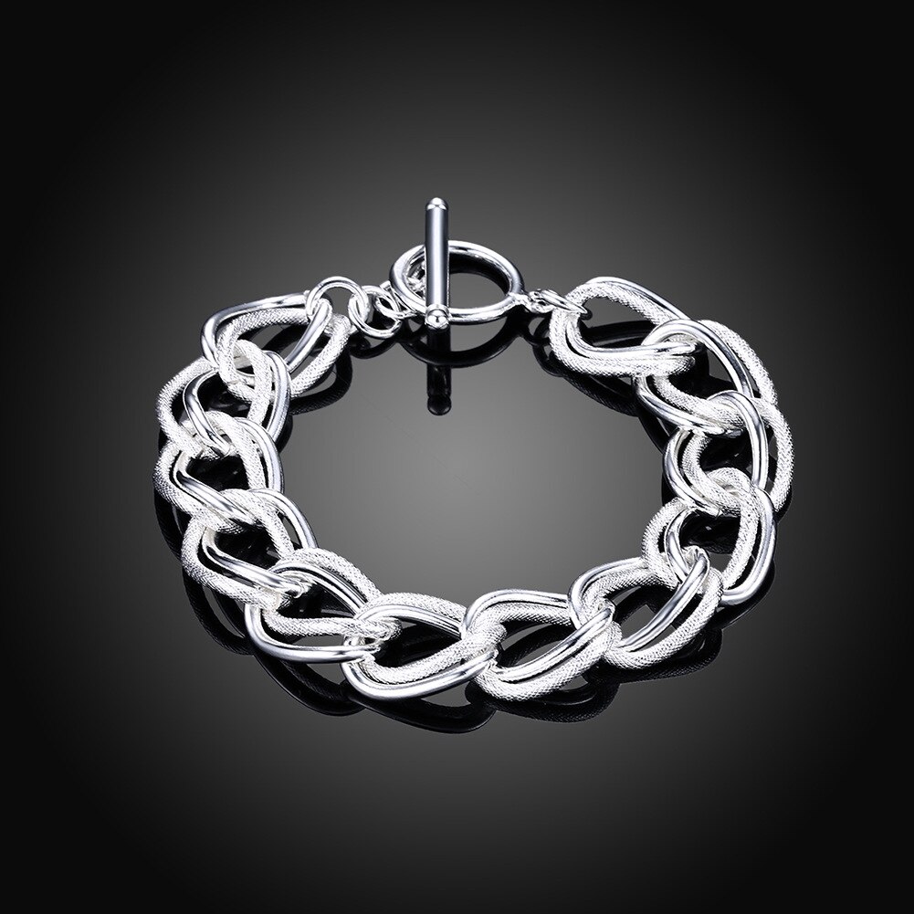 925 silber Gold farbe exquisit 10mm kette männer frauen Kette edle hochzeit Armbinde charme hochzeit geburtstag einige stil: H290