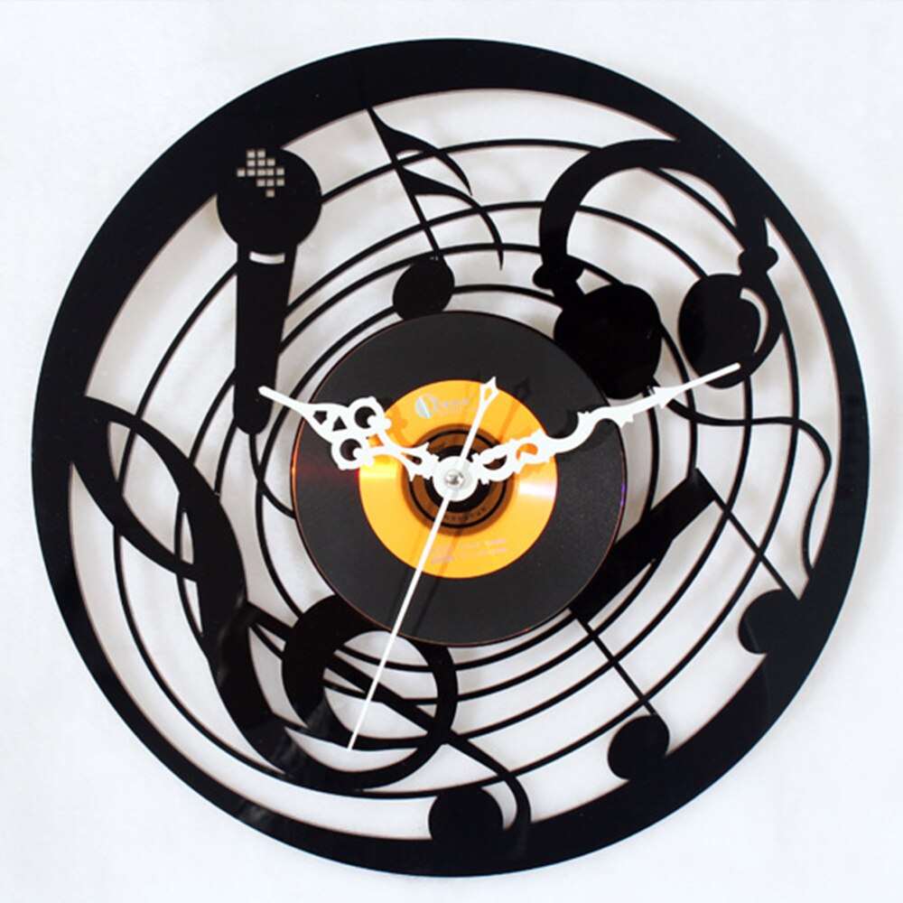 Vinyl Record Wall Clock Musical Microphone Wall Clock Wall Clock