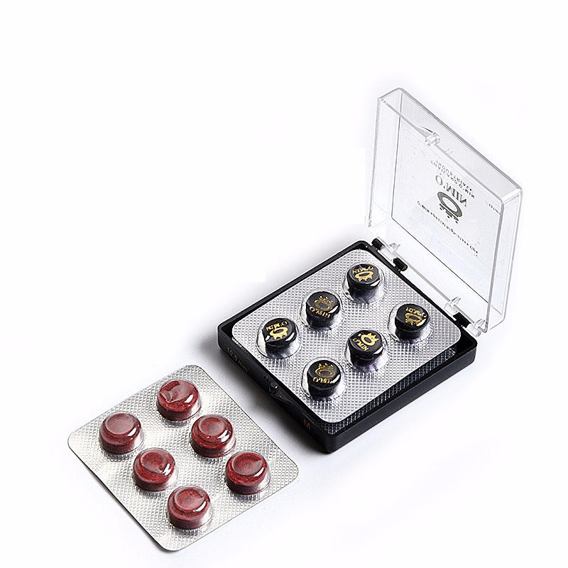 Punta de taco de billar inglés, accesorios de cuero para billar, color rojo, 1/2/6 Uds., 10,5/12mm