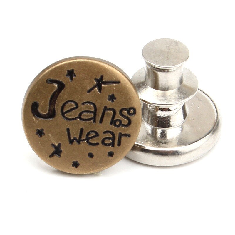 Broche de pantalon rétractable pour Jeans, boutons en métal détachables, bouton rétractable, boucles sans couture, ajustement parfait, réduit la taille