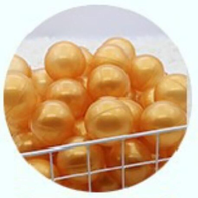 100pcs New Variopinta Palline di Plastica Giocattoli Soft Water Ocean Wave Palle per La Piscina Del Bambino Swim Pit Giocattoli Outdoor aria di Sport Regalo Palla: gold