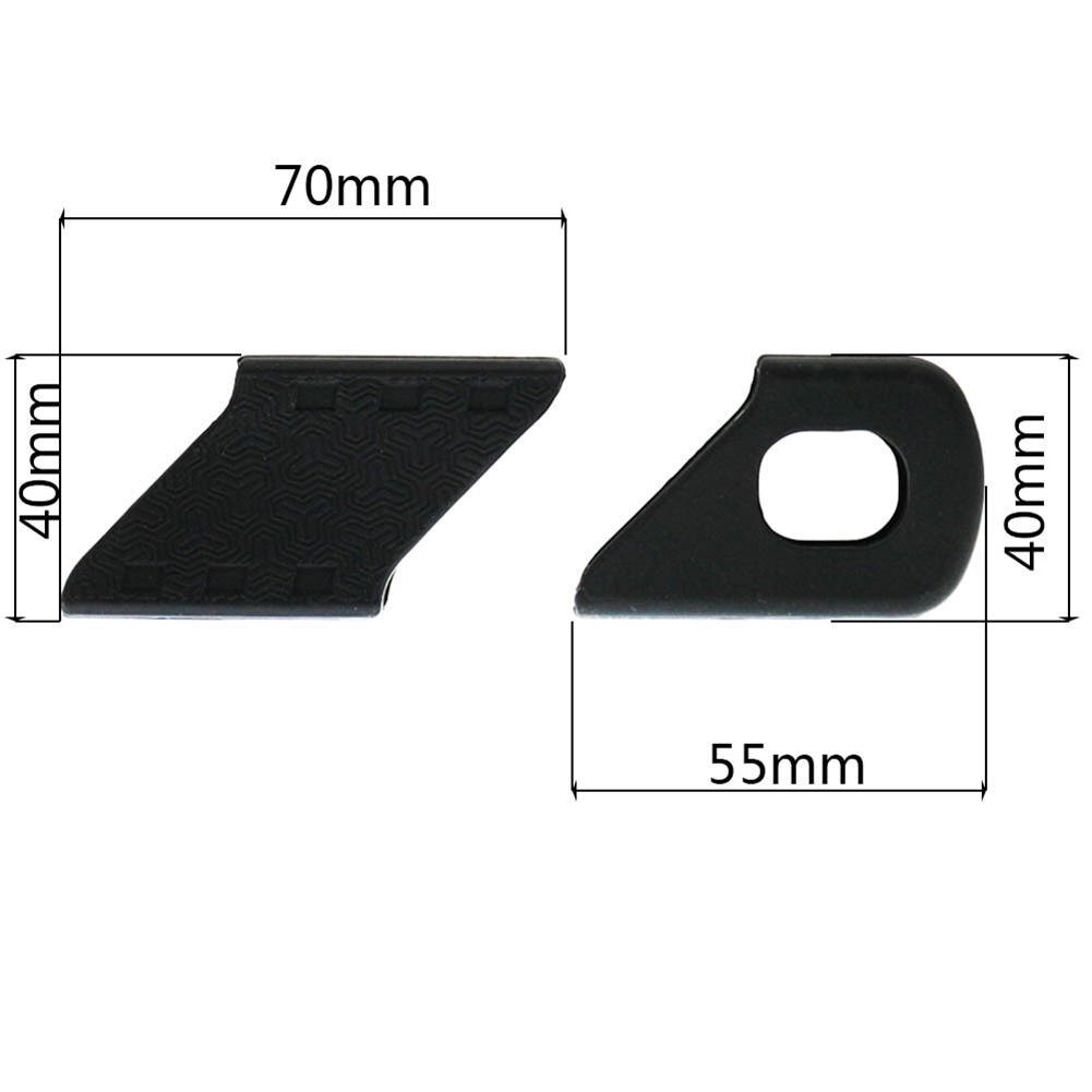 Protectores universales de silicona con tapa de manivela para bicicleta de montaña, Protector de bielas, 1 par: Negro