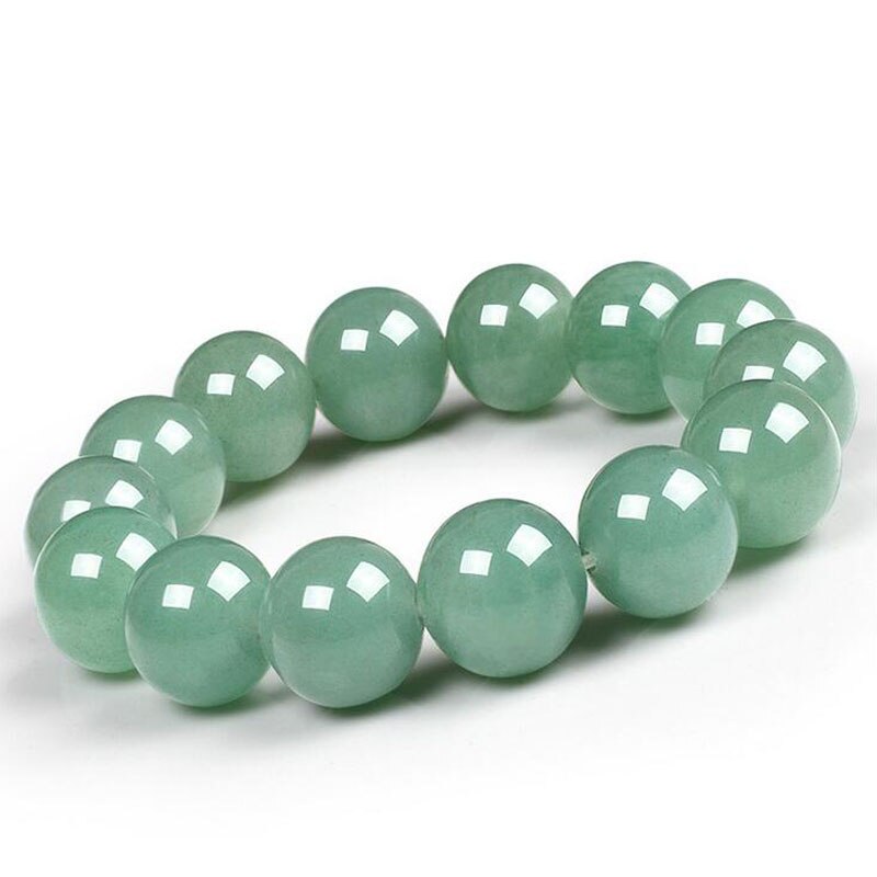 yu xin yuan Fine Jewelry Natural Dongling Jade Handmade 16mm Round Beads trendy Bracelet for Men Jewelry Bracelets