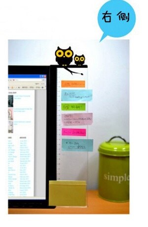 Computer Display Screen Sticker Acrylic Adhesive Sticky Notes with Charging Hole Phone Holder Bookmark Notes Message Board: 5