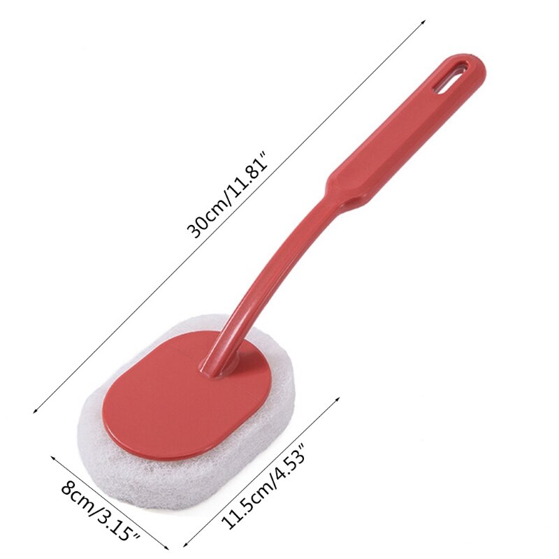 Bathroom Sponge Brush Wall Tile Floor Cleaning Brushes Shower Room Bathtub Toilet Sponge Brush Home Clean Tool
