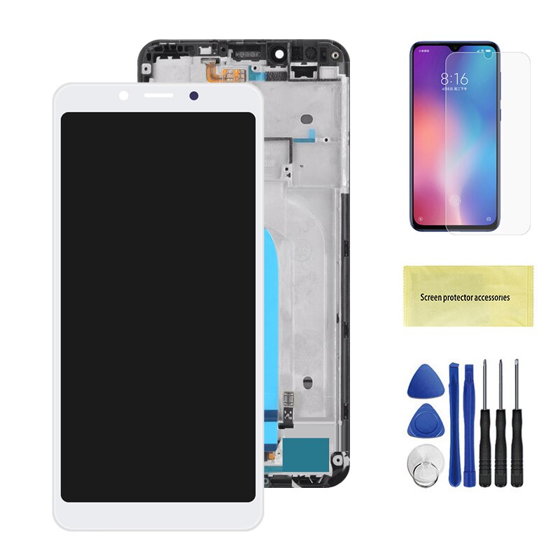 5.45 LCD originale per Xiaomi Redmi 6 sostituzione schermo LCD per Redmi 6A assemblaggio LCD con cornice: White With Frame