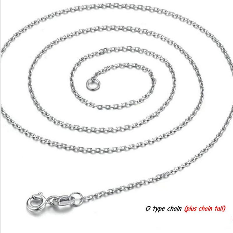 Sterling Zilver 925 Jewerly Giften Voor Vrouwen Moissanite Ketting Womens Sieraden Vintage Hart Ketting Sieraden Zilveren Hanger: type 2 Only necklace