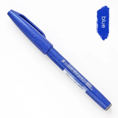 1 stücke Japan Pentel Touch Pinsel Pen-Set Pastell Farbe Kalligraphie Stifte Zeichnung Marker Schriftzug Kugel Journal Kunst Liefert