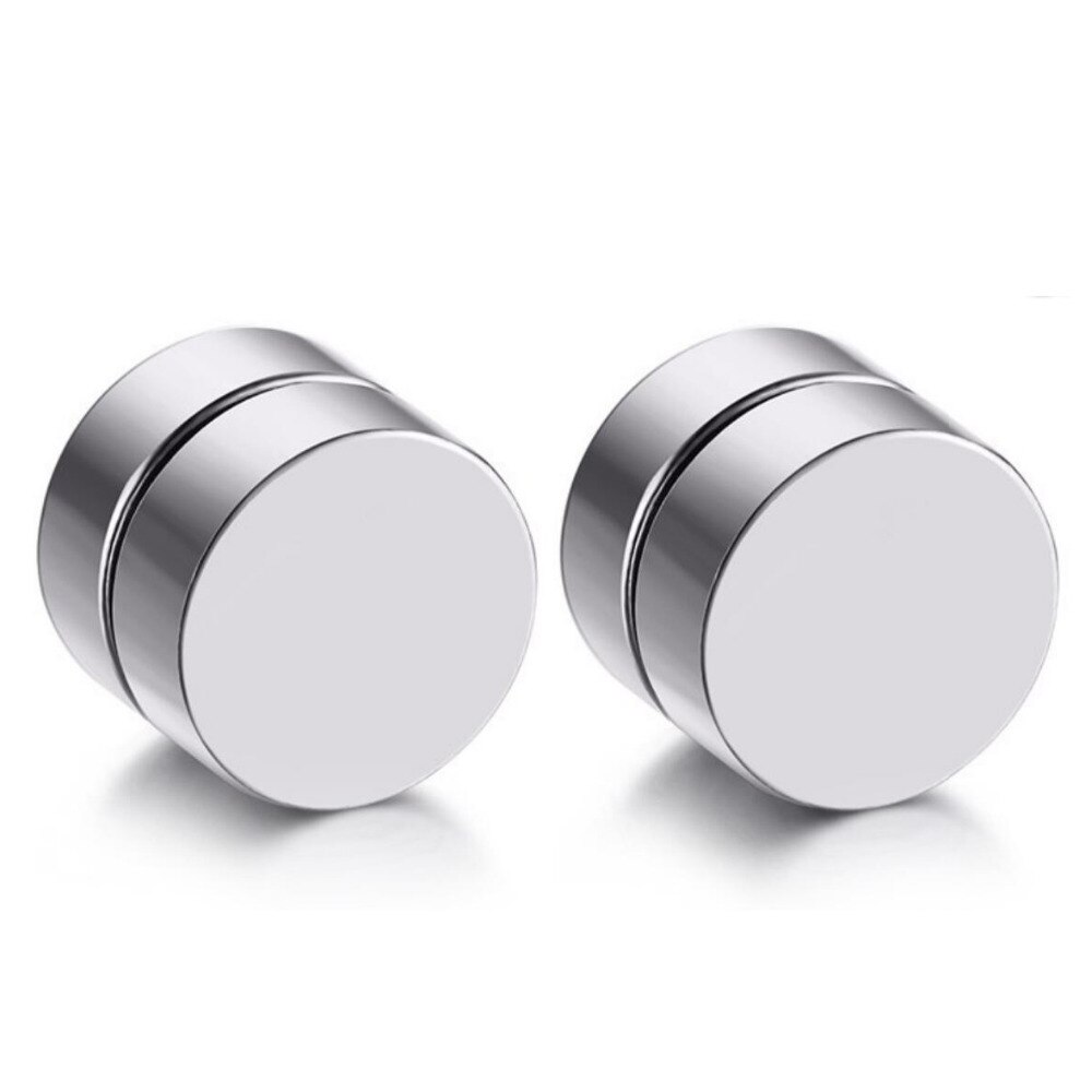 4Colors Stainless Steel Magnetic Ear Stud Men Women's Clip Earring brinco On Non-Pierced Earrings 5 Colors Option