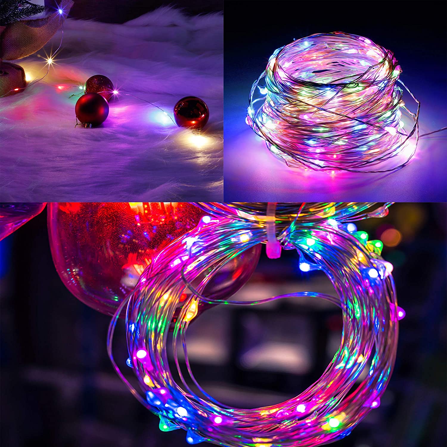 KingLED USB Powered Fairy Lights String Lights, Copper Wire Starry led Lights for Bedroom,Outdoor,Christmas