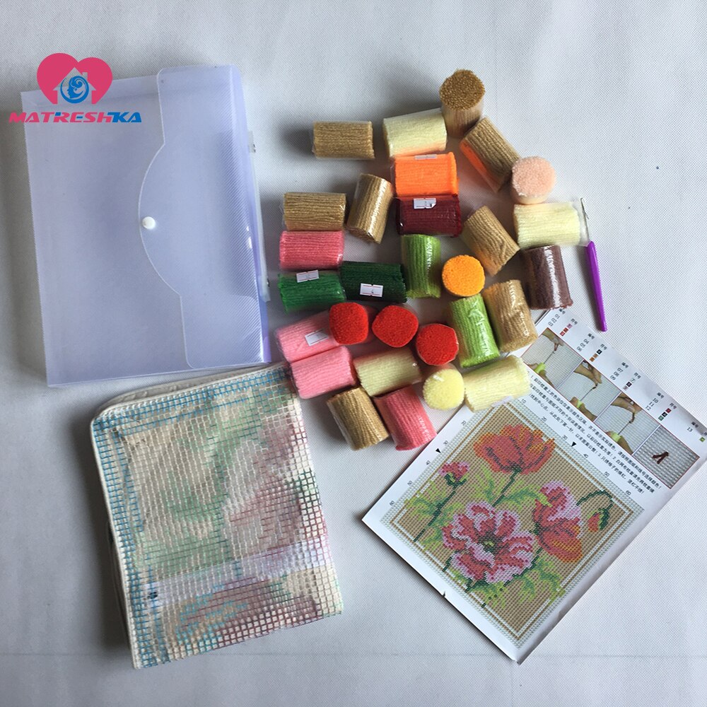 Latch cojín de gancho Kit almohada hágalo usted mismo Foamiran para artesanía cojín de punto de cruz gato ganchillo cojín bordado Animal