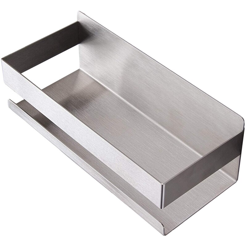 Self Adhesive Shower Shelf - Bathroom Shelf Stick on Wall Shower Caddy Stainless Steel: Default Title
