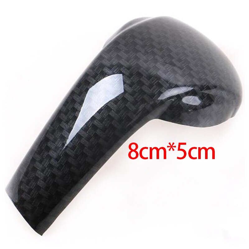 Perilla de palanca de cambios de coche de fibra de carbono, Panel de Control, cubierta de marco de cabeza de engranaje, pegatina embellecedora para Mazda Cx-5 Cx5 Cx 5 , accesorios