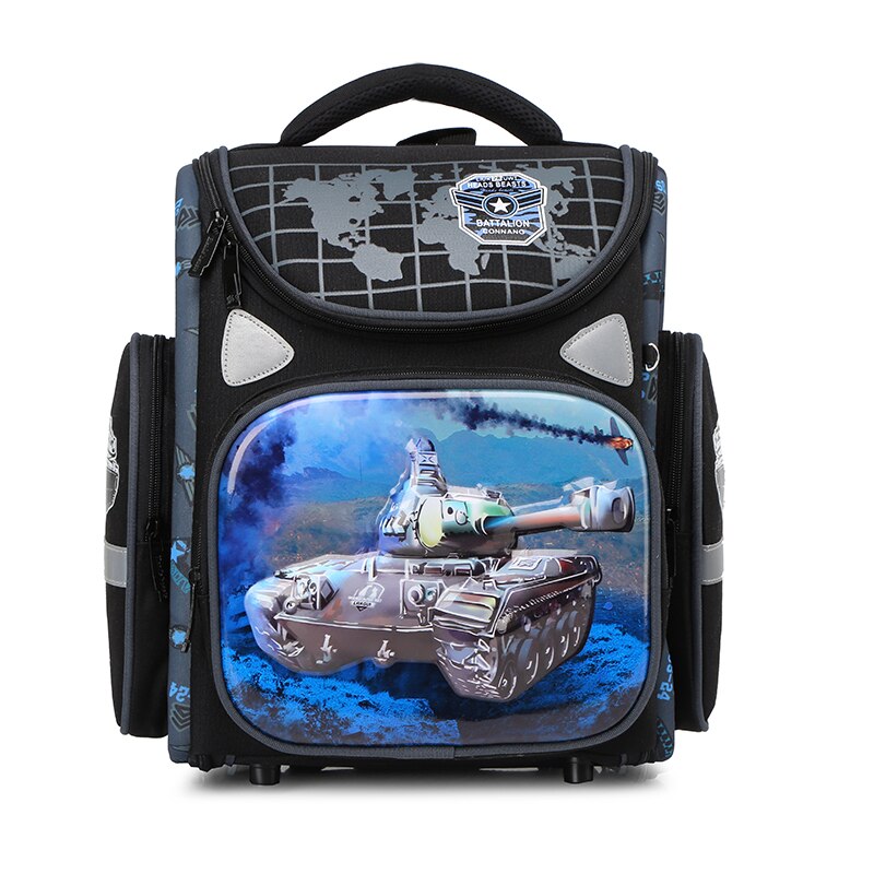 Orthopedic School Bags For Girls Cartoon Cat 3D Folded Backpacks Boys Waterproof Children School Bag Kids Mochila Escolar