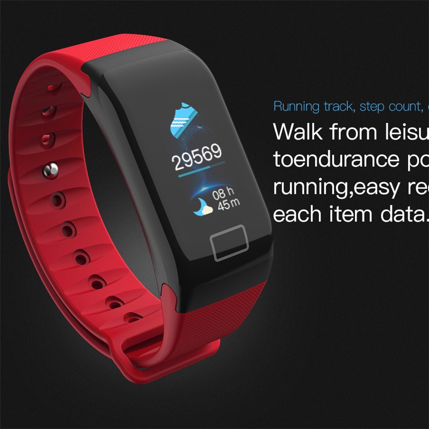 Smart armbånd fitness silikone armbånd blodtryk oxygen pulsmåler tracker stopur bærbar enhed urbånd