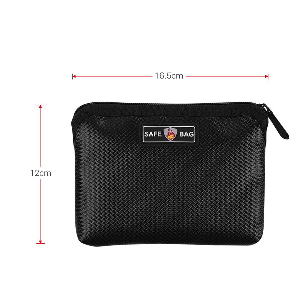 Fireproof Waterproof Document Bags Liquid Silicone Heat Insulation Fire and Water Resistant Safe Bag Zippered Office Suppllies