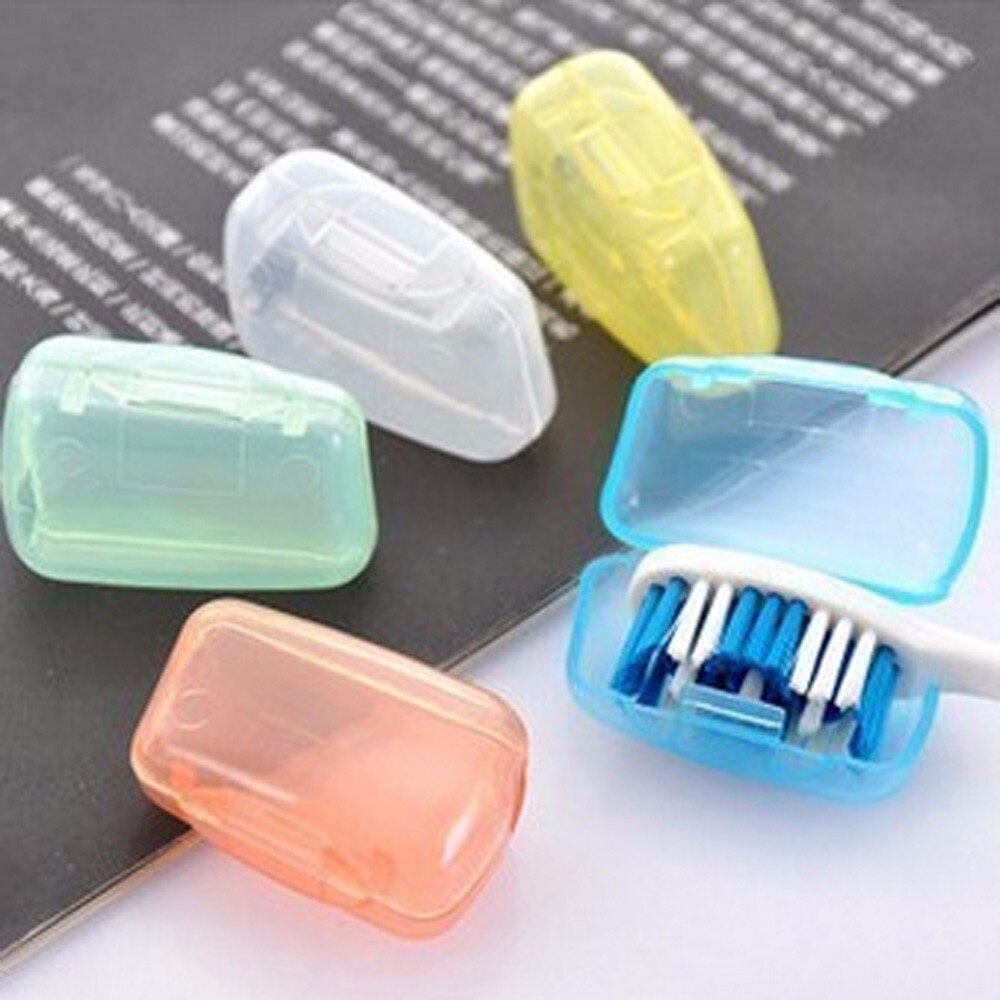 5 Delige Set Draagbare Reizen Tandenborstel Cover Wassen Brush Cap Case Doos