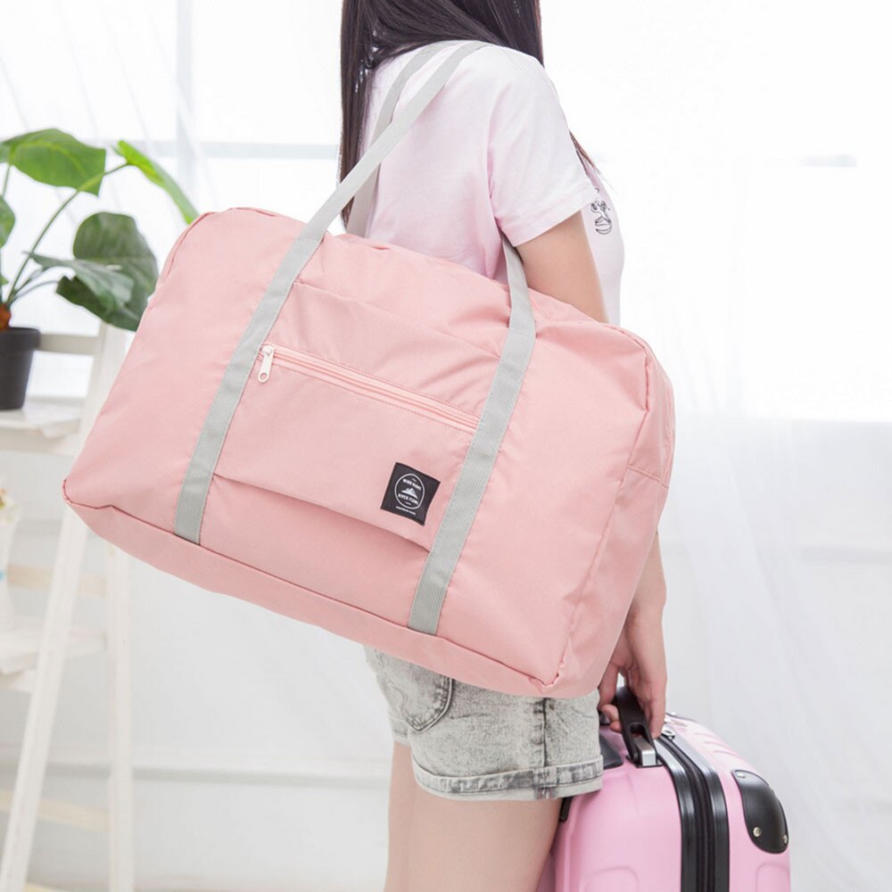 Casual Reisetaschen Kleidung Gepäck Lagerung Organizer Sammlung Beutel Fällen Zubehör Liefert Getriebe Artikel Zeug Fall duffle tasche: Pink