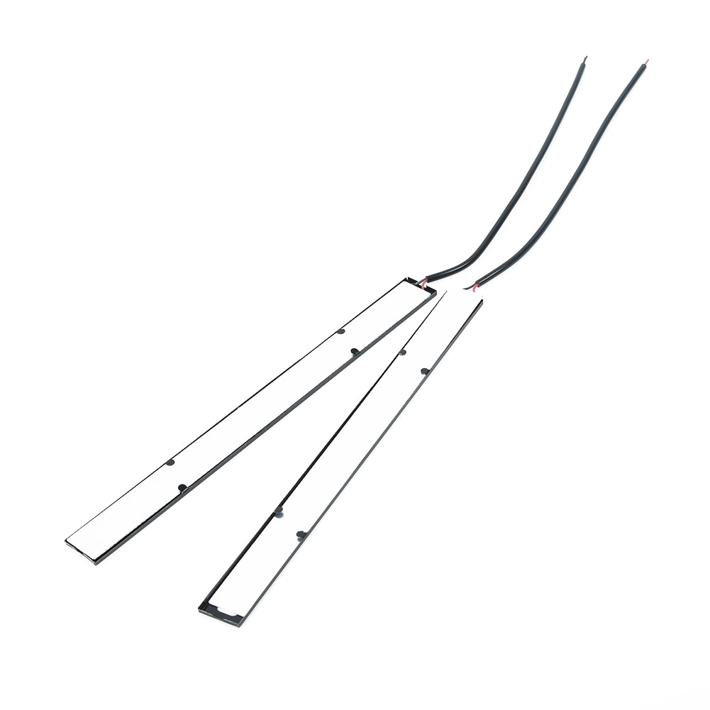 2x 12v röda drl cob led strip light bar för camping husvagn båt bil vattentät.