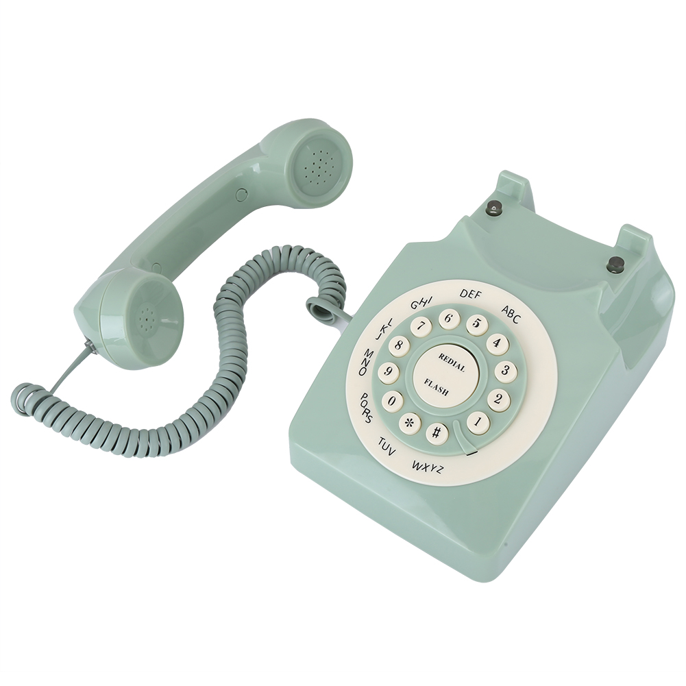 Telefone retro vintage antigo europeu à moda antiga telefone desktop telefones com fio telefone fixo para escritório em casa negócios