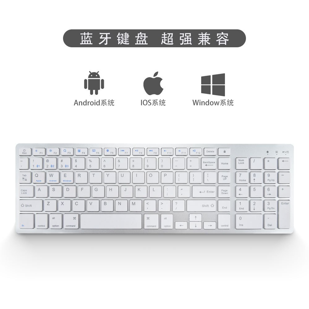 Bluetooth Keyboard for Macbook Pro Ultra-thin Mini Wireless Keyboard for Mac Pro Tablet Russian Arabic Hebrew