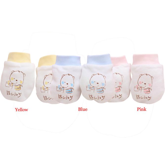 ARLONEET Winter Baby Gloves 1 Pairs Cute Cartoon Baby Infant Boys Girls Anti Scratch Newborn Mittens Fabric Gloves