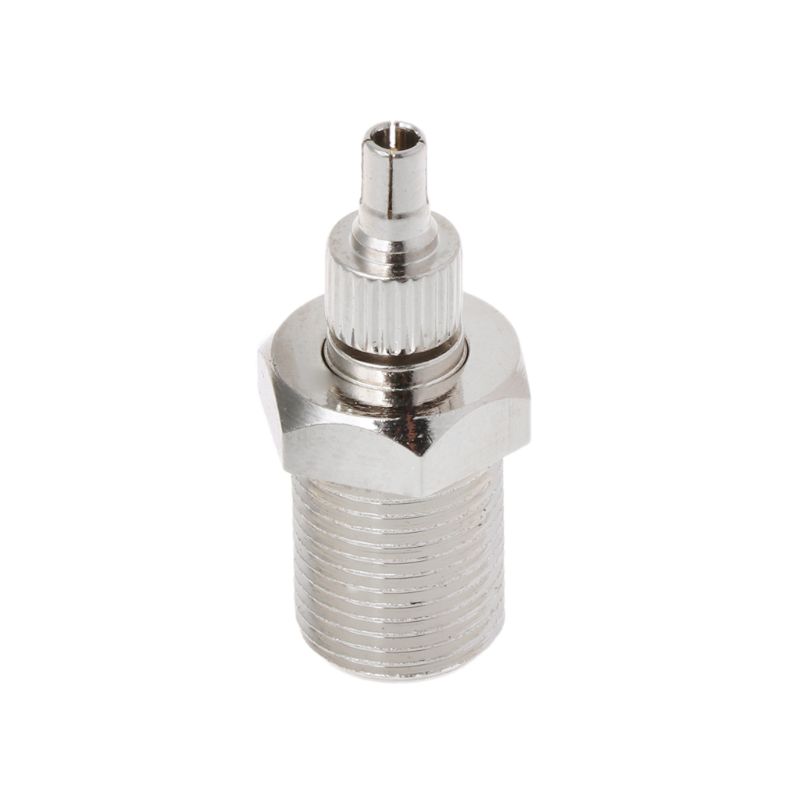 F Female To TS9 & CRC9 Male Plug Coaxial Adapter RF Connector Nickel Plated