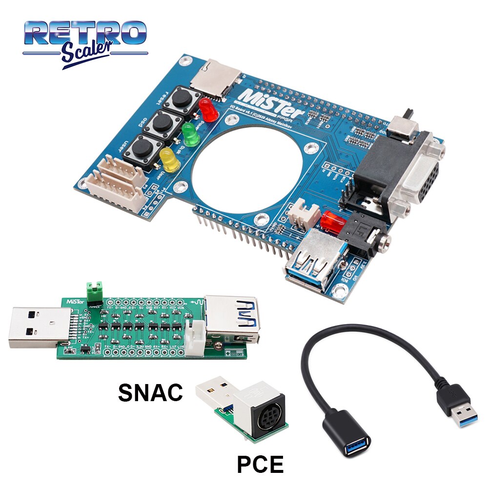 RetroScaler Manuelle Schweißen v 6,1 Mister I/O Board Analog Interface Unterstützung SNAC für Mister FPGA: IO-SNAC-PCE