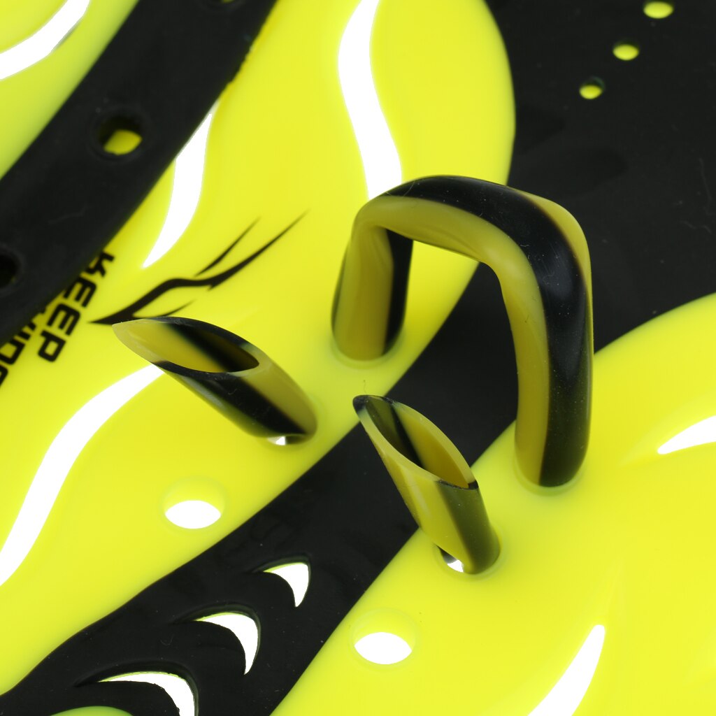 Adult hand paddle swimming fins training aid diving equipment, 1 pair