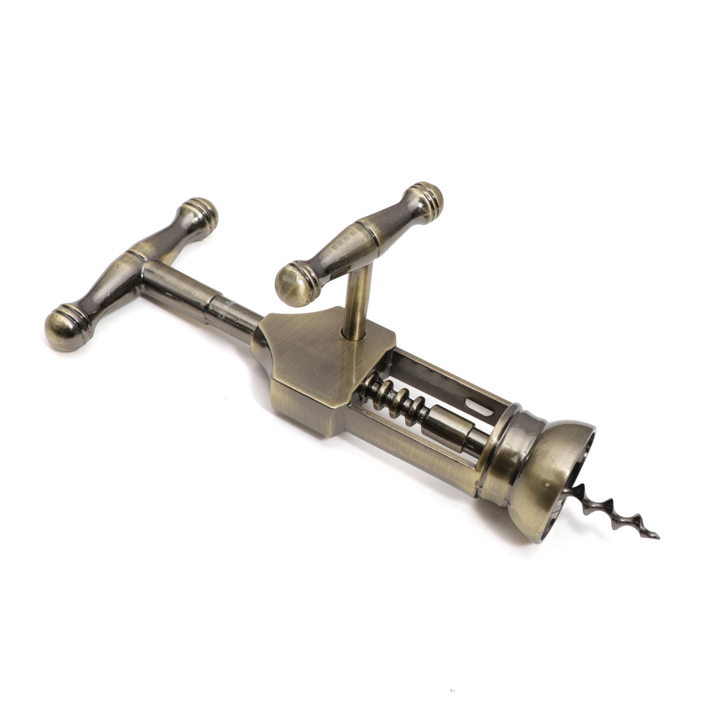 Classic Antique Zinc Alloy Wine Screw Corkscrew Handheld Waiters Corkscrew Bartenders Wine Opener Bar Tools