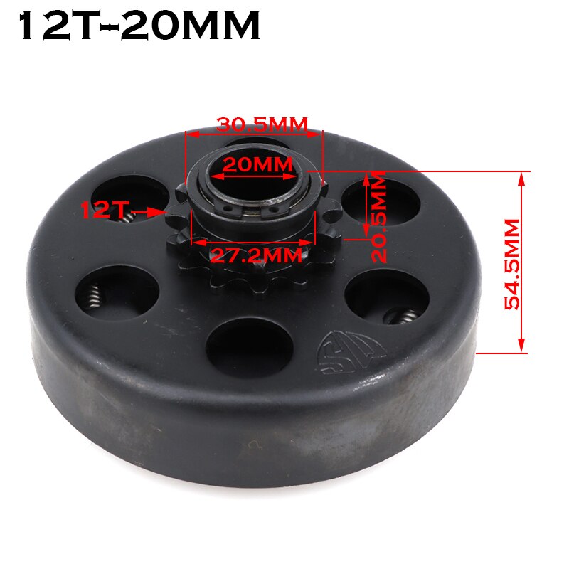 19mm 20mm GEHEN Kart Spaß Kreisel Automatische Kupplung 3/4 &quot;10&quot; 11 &quot;12&quot; 13 &quot;14&#39;s 18Tooth 420\35\428 Kette für Kart Minibike motor: 20mmX12t