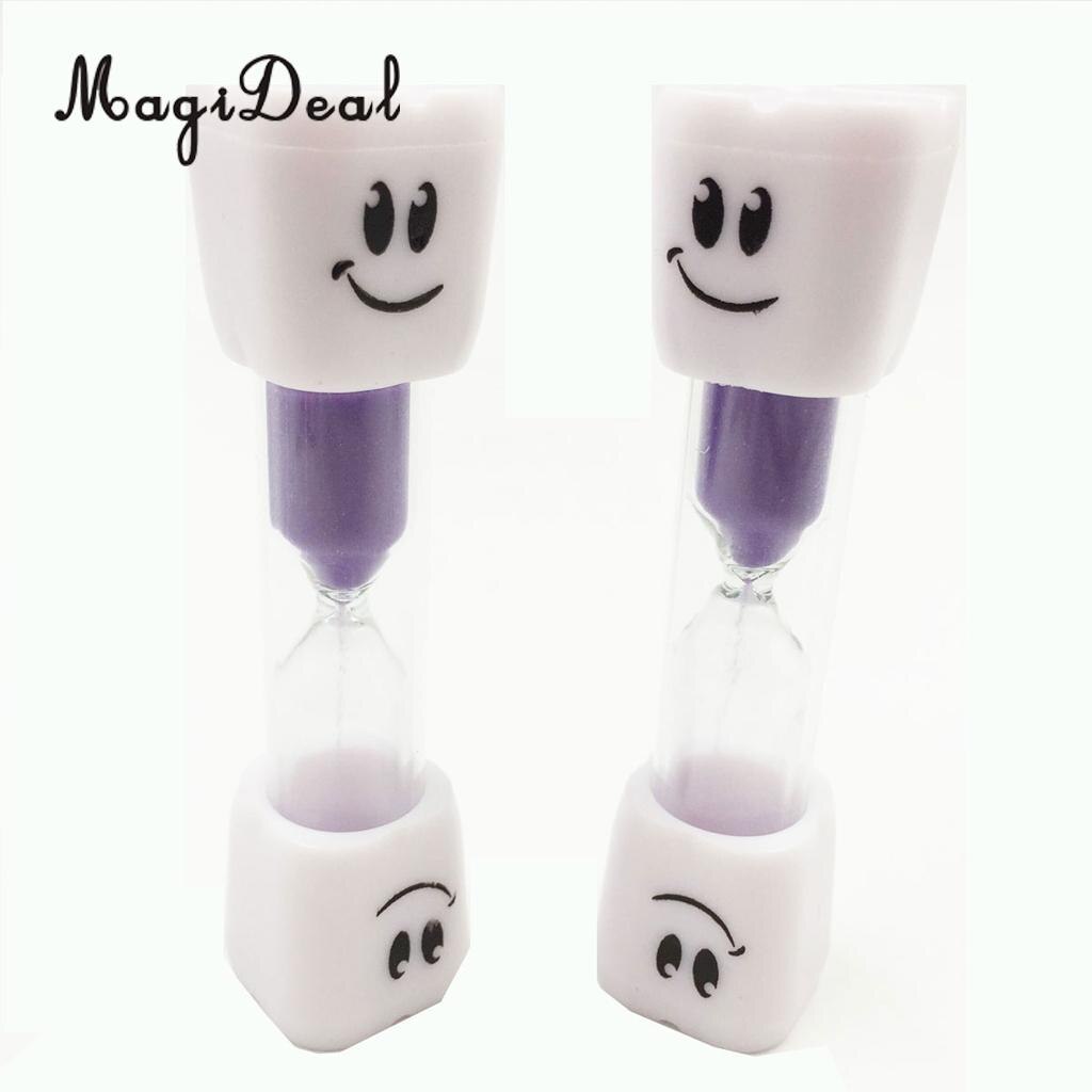 MagiDeal Crystal Glass Sandglass Hourglass Timer Counter Clock 3 Minutes for Kids Brushing Teeth Toothbrush
