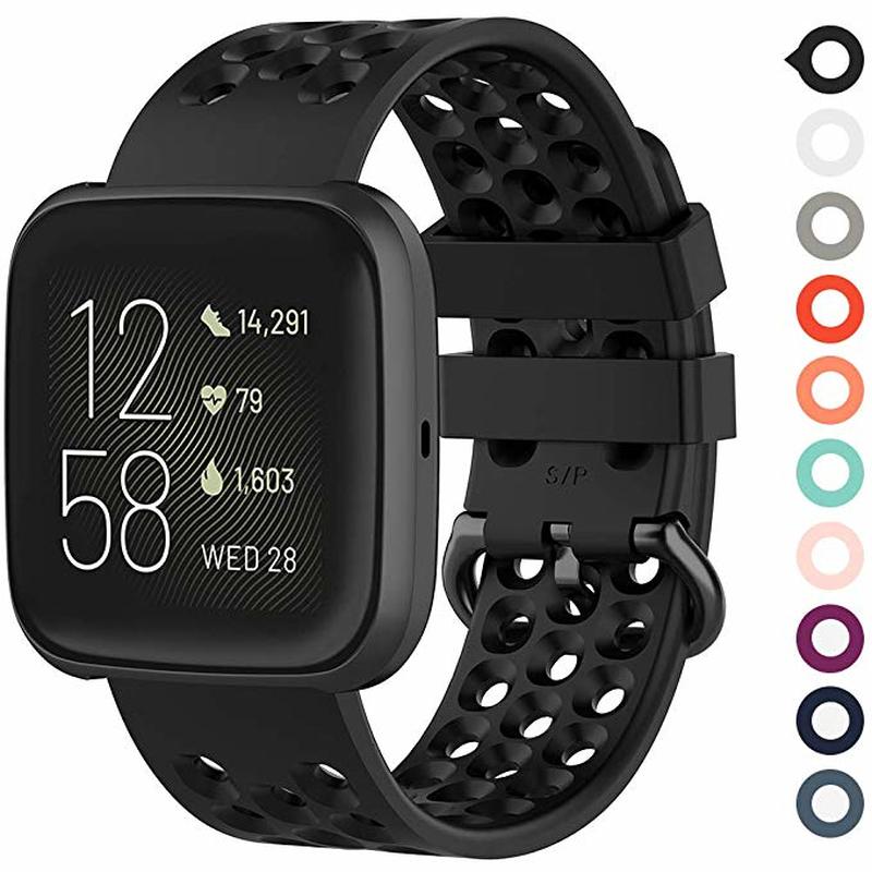 Replacement Silicone Breathable Wrist Band Watch Quick Release Silicone Easyfit Wrist Band Strap For Fitbit Versa 2 Wristband