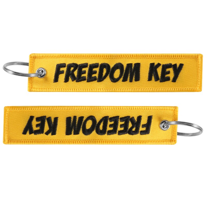 Akachafactory Sleutelhanger Geborduurd - Dubbelzijdige Vlag Nederland 7x4,5 Cm
