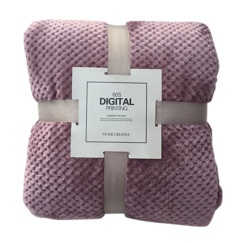 Couverture de lit d'ouatine grandes couvertures de flanelle de maille couverture de bébé respirante épaisse couvertures de bureau de Sofa à la maison: 10 / 100x150cm