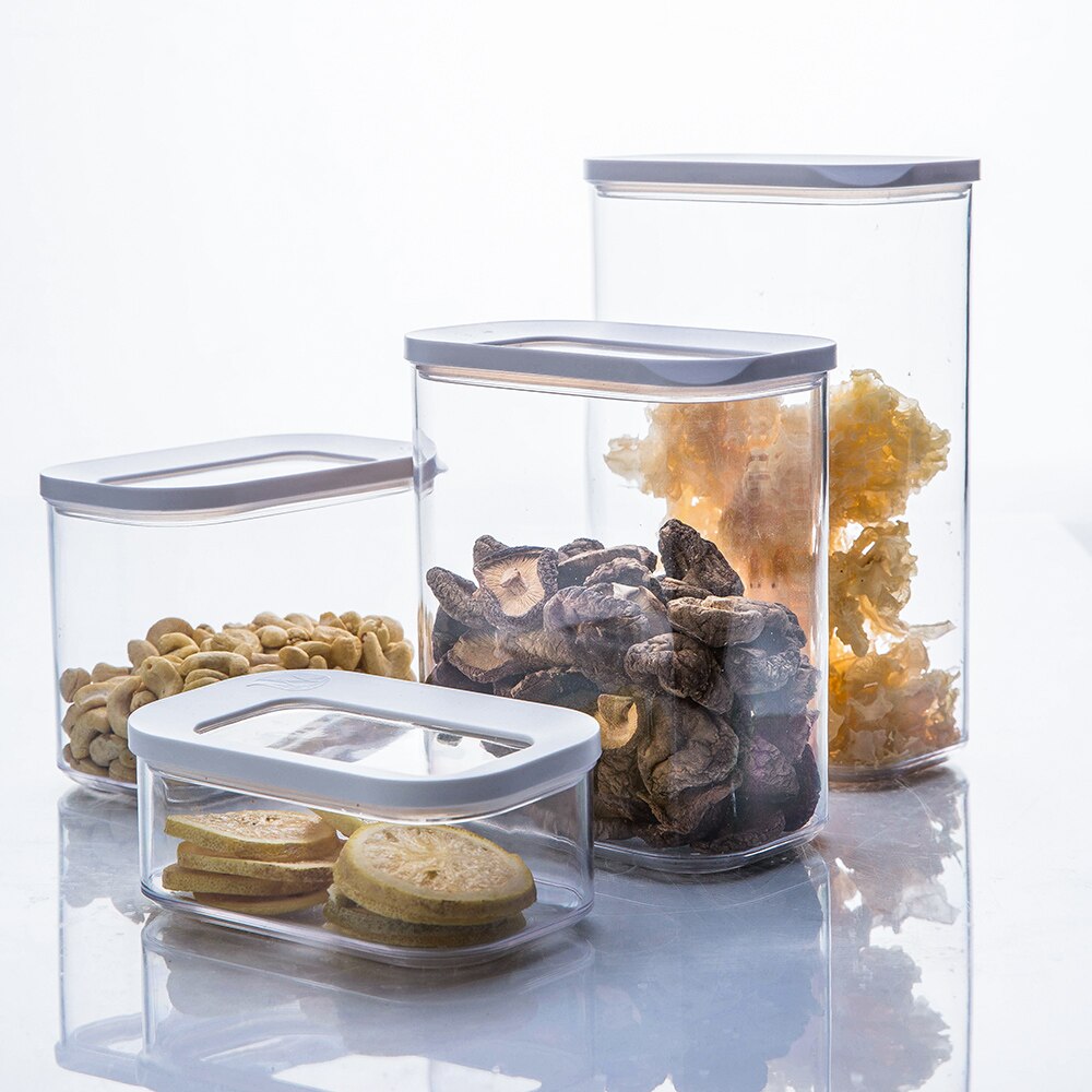 MDZF SWEETHOME Luftdichte Lebensmittel Lagerung Kasten Container Lebensmittel Lagerung Glas Langlebig Container Acryl mit Deckel Küche Zubehör