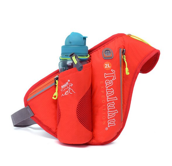 Running Marathon Heuptas TANLUHU 371 Nylon Sporttas Waterkoker Zak Outdoor Klimmen Wandelen Bag: Orange