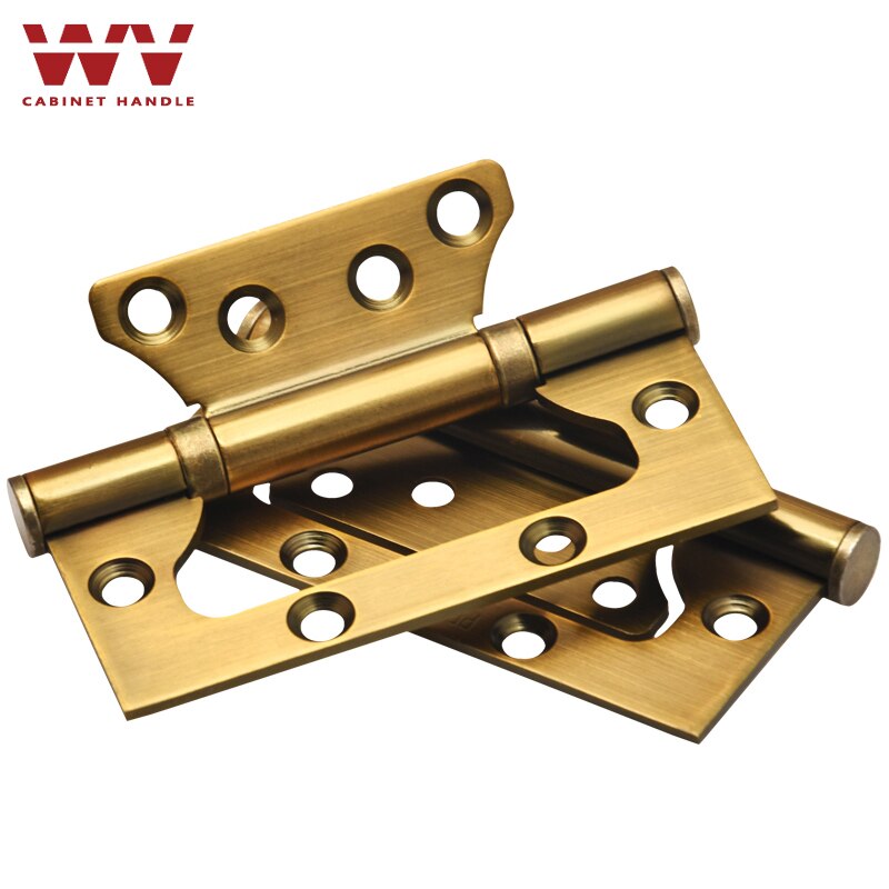 Dobradiças antigas de bronze wv, dobradiças decorativas duráveis para portas e gavetas, 1 peça de aço inoxidável 304 uso para móveis