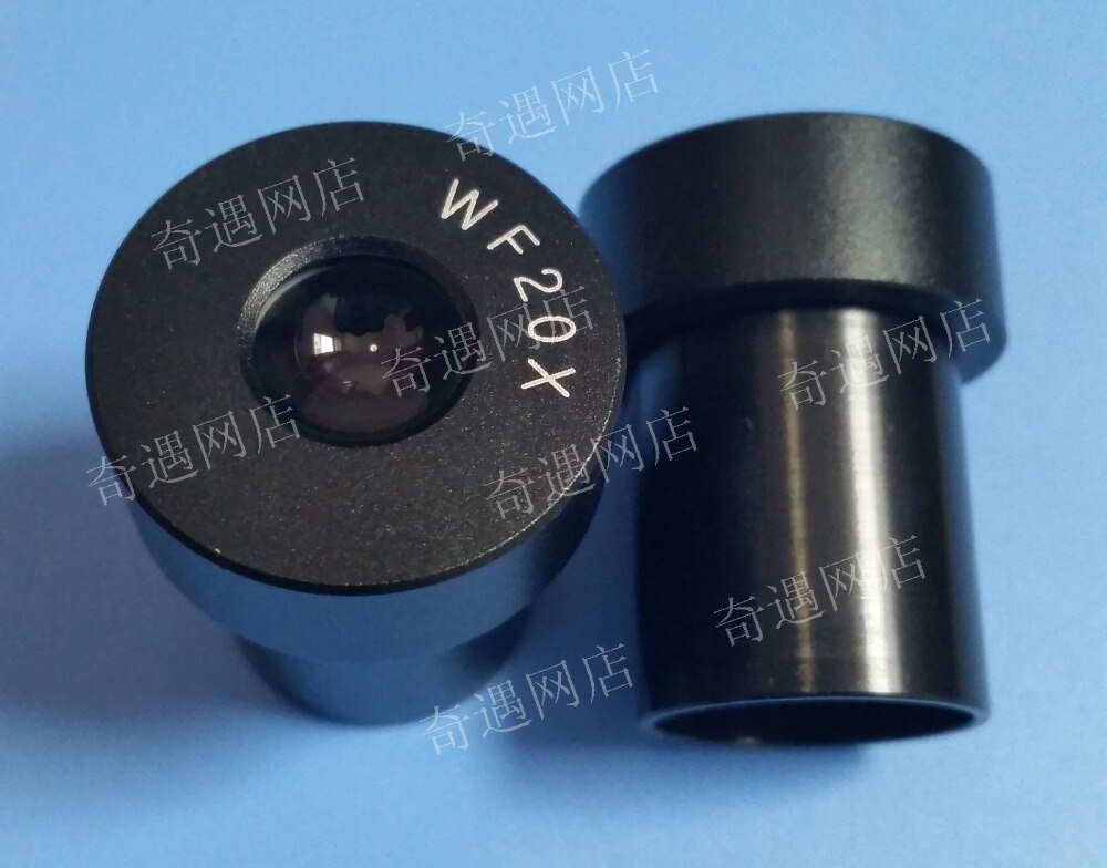 WF20X Magnification Small Biological Microscope Optical Eyepiece Lens for School Microscope with Mounting Size 20mm