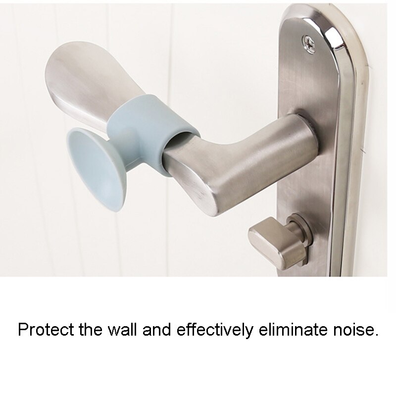 Silicone Door Handle Knob Crash Pad Wall Bumper Guard Stopper Anti Collision Suction Pads TN88